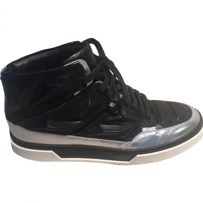 Pre-owned Alejandro Ingelmo Leather Trainers In Black