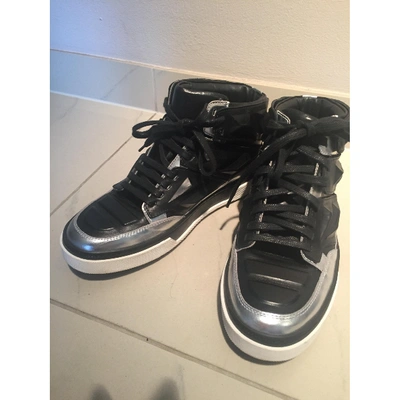 Pre-owned Alejandro Ingelmo Leather Trainers In Black