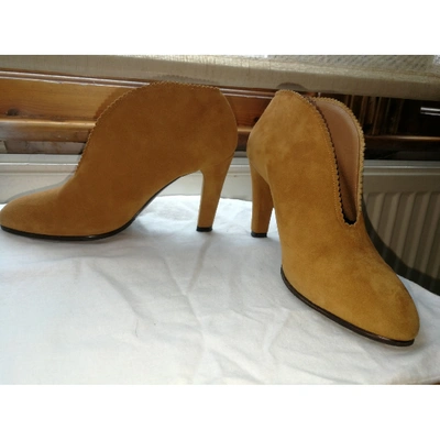 Pre-owned Fratelli Rossetti Ankle Boots In Yellow