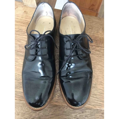 Pre-owned Gerard Darel Leather Lace Ups In Black