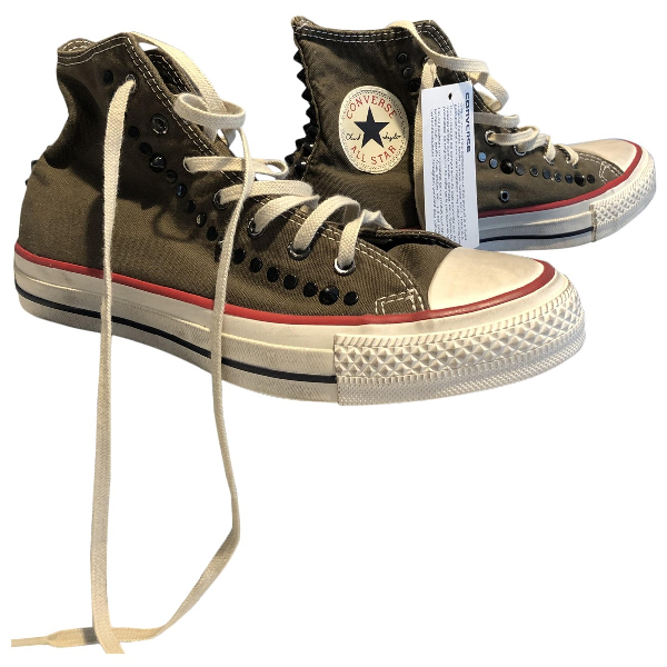 converse khaki trainers