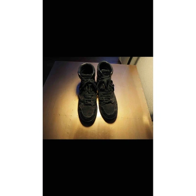 Pre-owned Balenciaga Black Leather Trainers