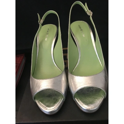 Pre-owned Lerre Silver Leather Sandals