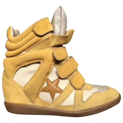 Pre-owned Isabel Marant Bayley Trainers In Yellow