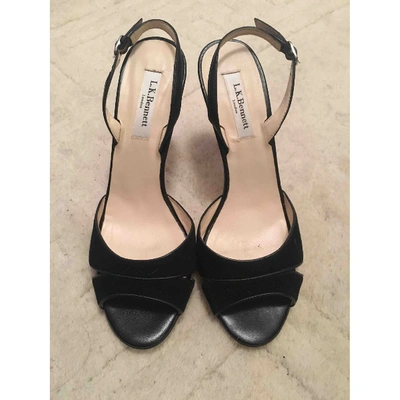 Pre-owned Lk Bennett Black Leather Sandals