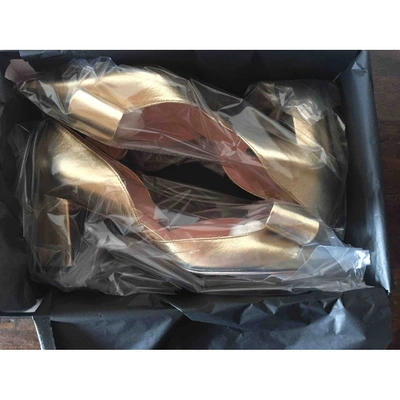 Pre-owned Rochas Leather Heels In Gold