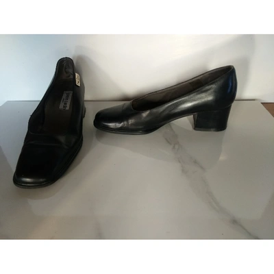 Pre-owned Pierre Cardin Leather Heels In Black