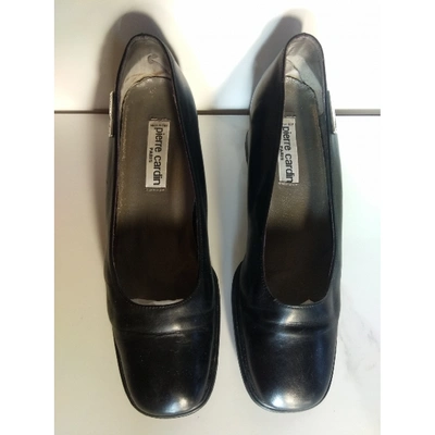 Pre-owned Pierre Cardin Leather Heels In Black