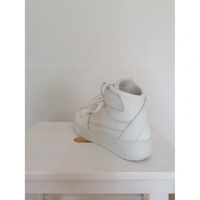 Pre-owned Diemme White Leather Trainers