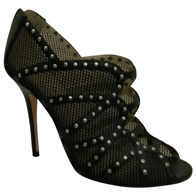 Pre-owned Jimmy Choo Leather Heels In Black