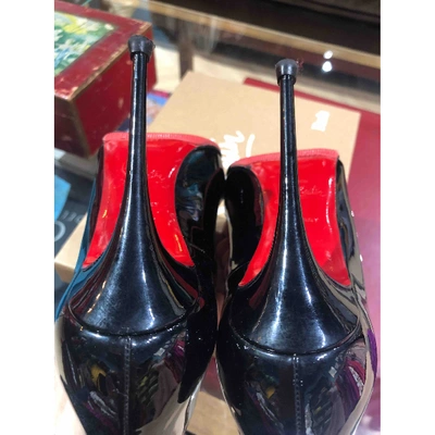 Pre-owned Christian Louboutin So Kate  Patent Leather Heels In Black