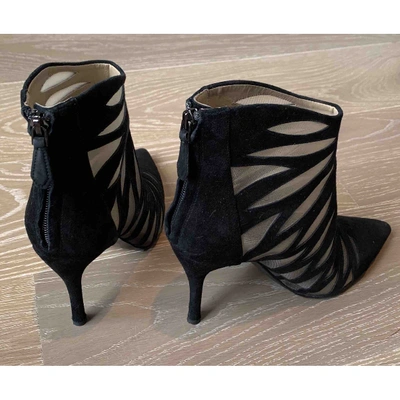 Pre-owned Stella Luna Ankle Boots In Black
