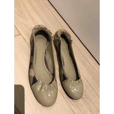 Pre-owned Burberry Ballet Flats In Other