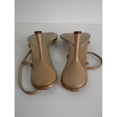 Pre-owned Diego Dolcini Beige Leather Sandals