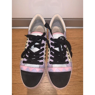 Pre-owned Sophia Webster Leather Trainers In Multicolour