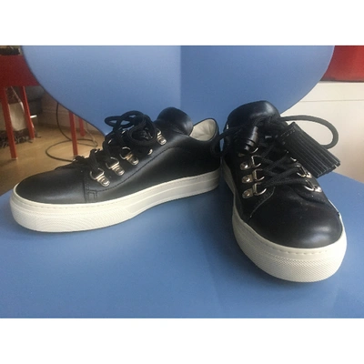 Pre-owned Tod's Black Leather Trainers