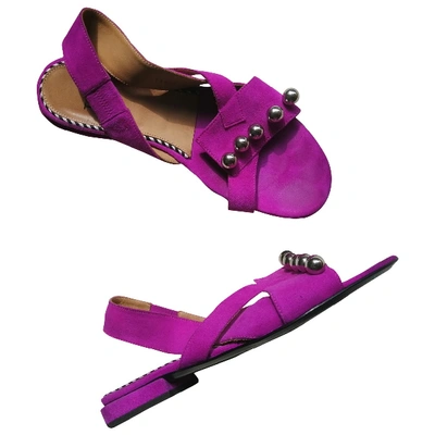 Pre-owned Toga Sandal In Purple