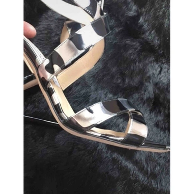 Pre-owned Jimmy Choo Patent Leather Sandals In Black