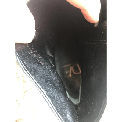 Pre-owned Diane Von Furstenberg Ankle Boots In Khaki