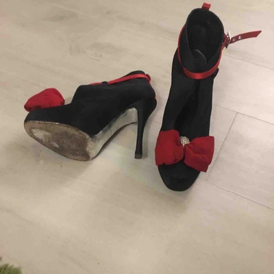 Pre-owned Dsquared2 Black Cloth Heels