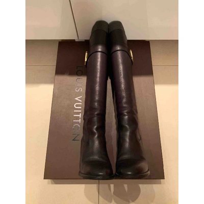 Pre-owned Louis Vuitton Snowball Snow Boots In Black