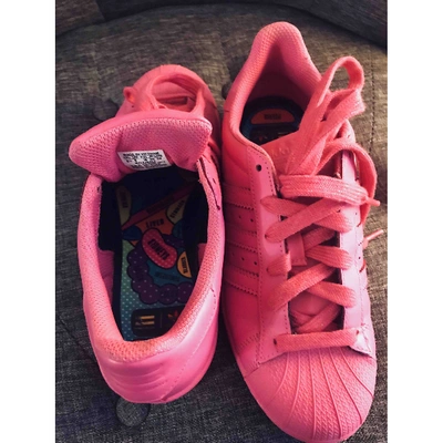 Pre-owned Adidas X Pharrell Williams Trainers In Pink