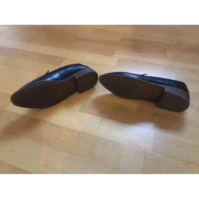 Pre-owned Madewell Black Leather Flats