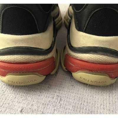 Pre-owned Balenciaga Triple S Black Trainers