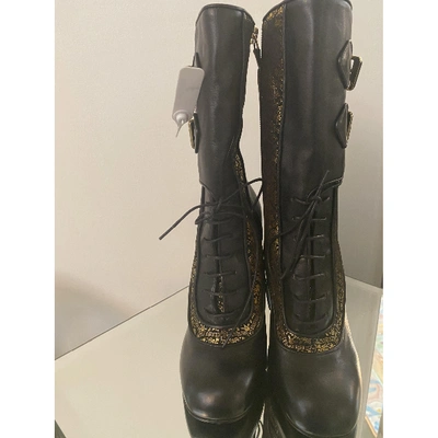 Pre-owned Laurence Dacade Leather Boots In Black