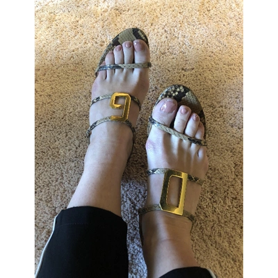 Pre-owned Dolce & Gabbana Python Sandals