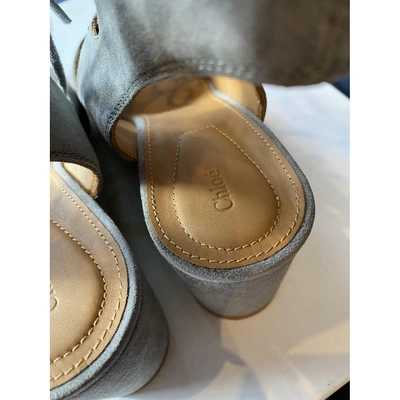 Pre-owned Chloé Sandal In Grey
