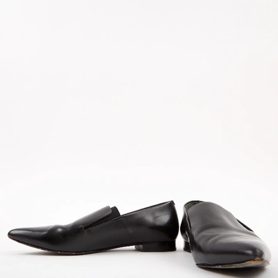 Pre-owned Alexander Wang Leather Flats In Black