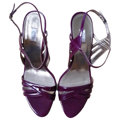 Pre-owned Kurt Geiger Patent Leather Heels In Purple