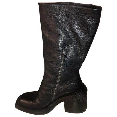 Pre-owned Marsèll Black Leather Boots