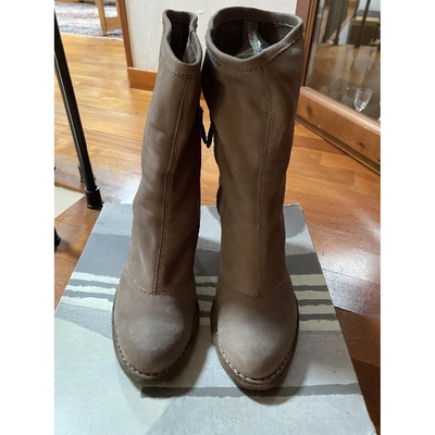 Pre-owned Fiorentini + Baker Leather Boots In Camel