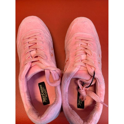 Pre-owned Juicy Couture Cloth Trainers In Pink