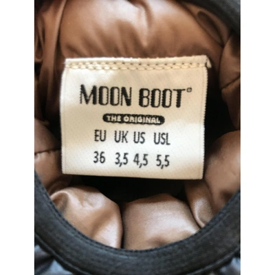 Pre-owned Moon Boot Brown Ankle Boots