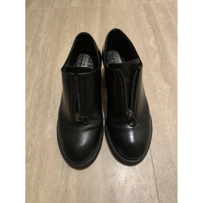 Pre-owned Acne Studios Black Leather Ankle Boots