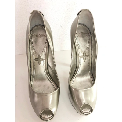 Pre-owned Louis Vuitton Leather Heels In Silver