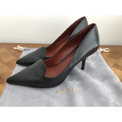 Pre-owned Aerin Black Leather Heels