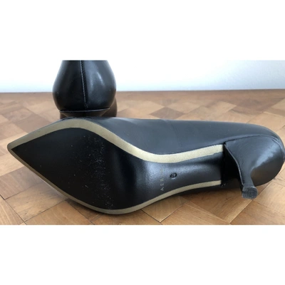 Pre-owned Aerin Black Leather Heels