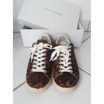 Pre-owned Isabel Marant Bart Pony-style Calfskin Trainers In Other