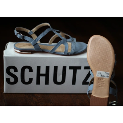 Pre-owned Schutz Sandals In Blue