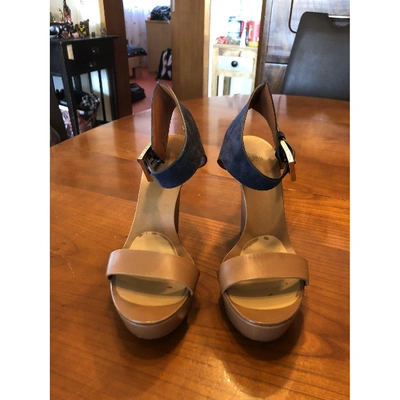 Pre-owned Hugo Boss Brown Leather Sandals