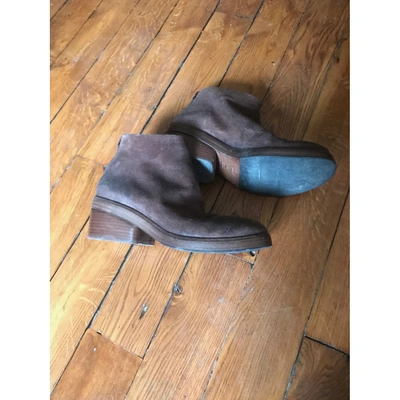 Pre-owned Marsèll Brown Leather Ankle Boots