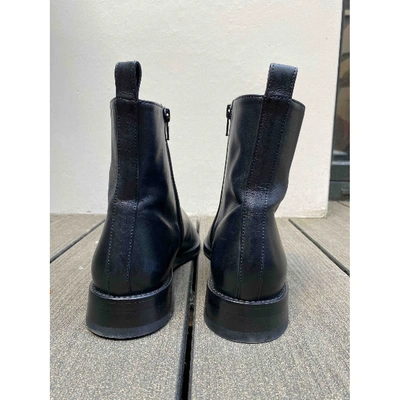 Pre-owned Ann Demeulemeester Black Leather Boots