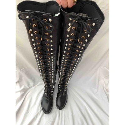 Pre-owned Altuzarra Black Leather Boots