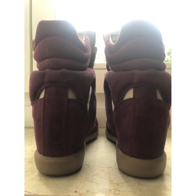 Pre-owned Isabel Marant Bayley Trainers In Purple