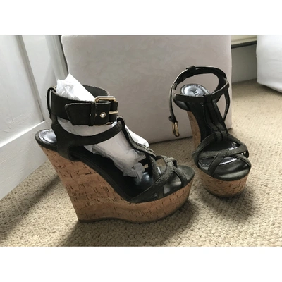 Pre-owned Burberry Sandals In Khaki
