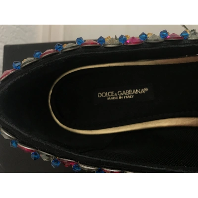 Pre-owned Dolce & Gabbana Leather Flats In Multicolour